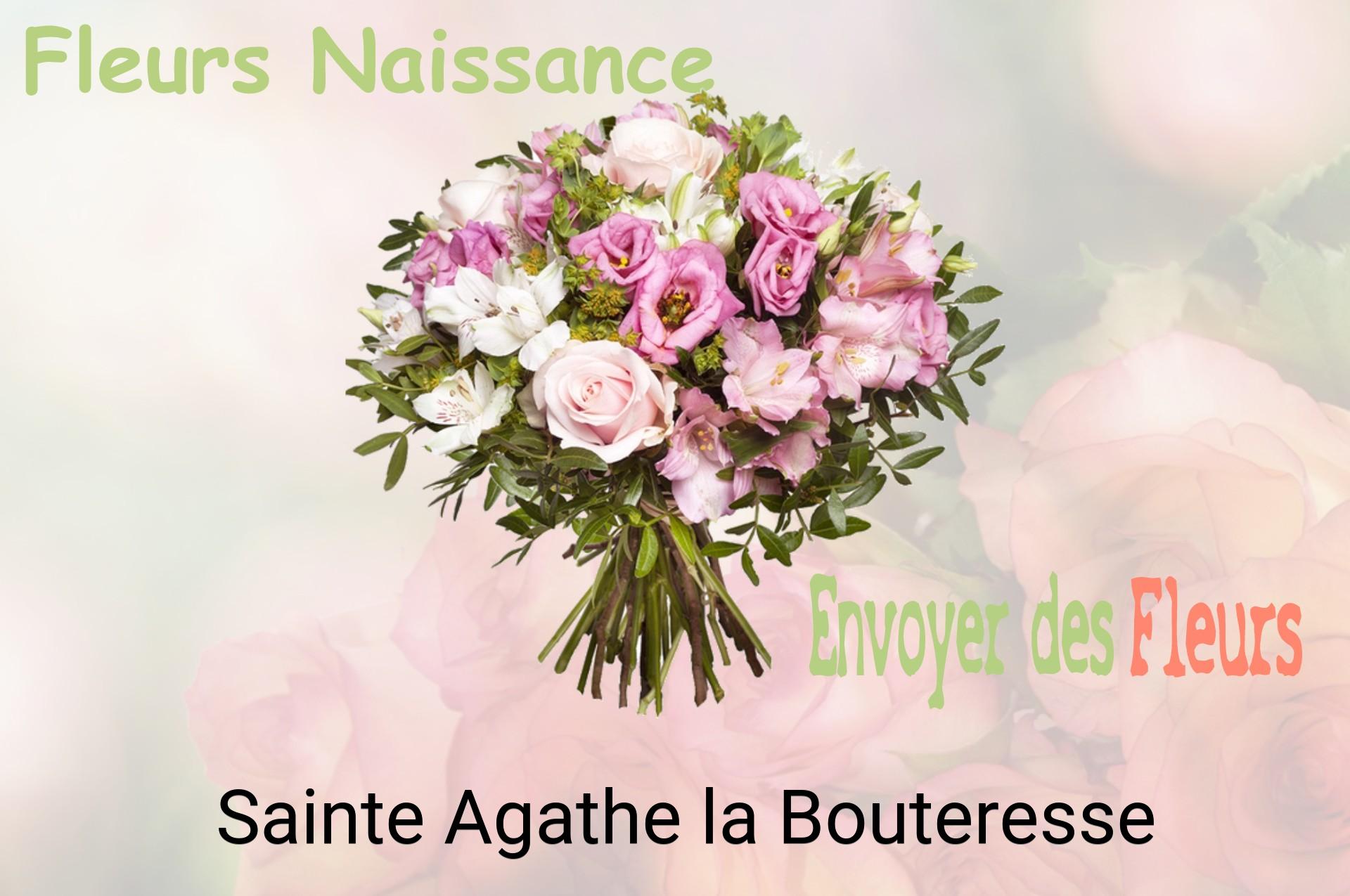 Bouquet de fleurs de naissance livré à Sainte-Agathe-la-Bouteresse